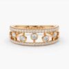 Anniversary ring crafted in 925 sterling silver with premium CZ diamonds