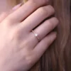 925 Silver Diamond Band - Image 2
