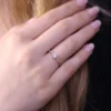 925 Silver Diamond Band - Image 3