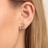 Mismatched stud earrings with Premium CZ Diamond stones