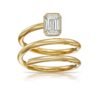 925 Sterling Silver ring with thick gold plating
