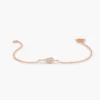 Gold-plated silver bracelet with detailed pave stone setting