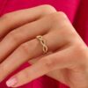 925 silver wedding ring with pave-set Premium CZ diamonds
