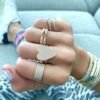 925 Silver Diamond Claw Ring - Image 8