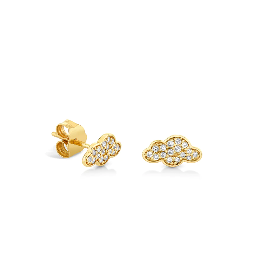 925 Silver Diamond Cloud Stud