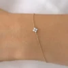 925 Silver Diamond Clover Bracelet with Premium CZ Diamond accents