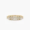 Gold-plated anniversary ring with premium CZ stones