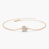 Gold-plated sterling silver bracelet with polished shine