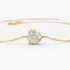 Cluster-set bracelet with bright diamond-like CZ stones