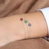 Diamond cluster bracelet with premium CZ stones
