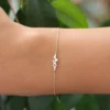 Bracelet featuring premium CZ diamond stones in cluster settings