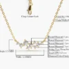 Elegant silver necklace with a refined cluster pendant