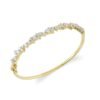 925 Silver Diamond Cocktail Bangle with sleek silhouette and sparkle