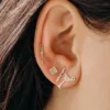 925 Silver Diamond Cocktail Bar Stud - Image 2