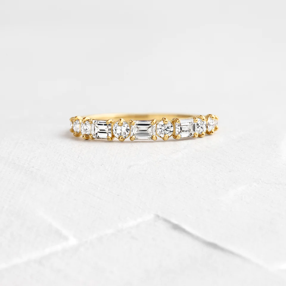 925 Silver Diamond Constancy Band