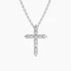 925 Silver Diamond Cross Necklace - Image 4