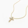 925 Silver Diamond Cross Necklace - Image 5