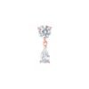 925 Silver Diamond Dazzle earring featuring premium CZ stones in pave setting