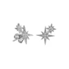 925 sterling silver stud with thick gold plating and polished finish
