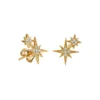 Cascading starburst stud featuring a bright celestial-inspired silhouette