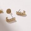 925 Silver Diamond Earrings - Image 5