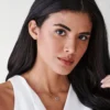 925 Silver Diamond & Emerald Necklace - Image 4