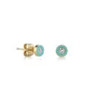 925 Silver Diamond Enamel Stud with glossy enamel finish
