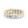 925 sterling silver eternity band with round-cut CZ stones