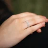 925 Silver Diamond Eternity Wedding Band - Image 6