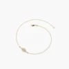 925 Silver Diamond Evil Eye Bracelet with a smooth, polished finish
