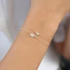 925 Silver Diamond Evil Eye Bracelet in nickel-free hypoallergenic sterling silver