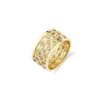 925 Silver Diamond Fishnet Eternity Ring with textured openwork design