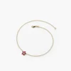 925 Silver Diamond Flower Charm Bracelet - Image 2