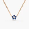 925 Silver Diamond Flower Charm Necklace - Image 4