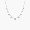 925 Silver Diamond Graduating Necklace - Image 5