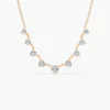 925 Silver Diamond Graduating Necklace - Image 6