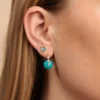 925 sterling silver stud with premium CZ diamond accents