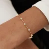 925 Silver Diamond Infinity Bracelet with infinity motif
