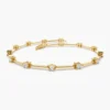 Gold-plated 925 Silver Diamond Infinity Bracelet