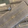 925 Silver Diamond Initial Bracelet in 925 Sterling Silver with thick gold plating