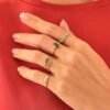 925 Silver Diamond Ivy Ring - Image 3
