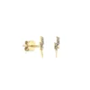 925 Silver Diamond Lighting Bolt Stud