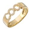 925 Silver Diamond Love Ring - Image 2