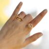 925 Silver Diamond Love Signet Ring with pave-set premium CZ stones