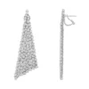 925 Silver Diamond Mesh Earrings - Image 2