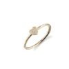925 Silver Diamond Mini Heart Ring with delicate heart detail