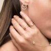 925 Sterling Silver ring with thick gold plating