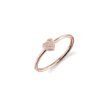 Minimal heart ring with a clean, romantic design