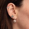 925 Silver Diamond Mini Moroccan Flower Stud - Image 4