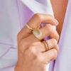 925 sterling silver ring with Premium CZ Diamond pavé setting